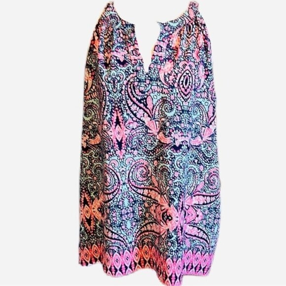 Emma‎ & Olivia Paisley Print Sleeveless Top Size M - Picture 2 of 10